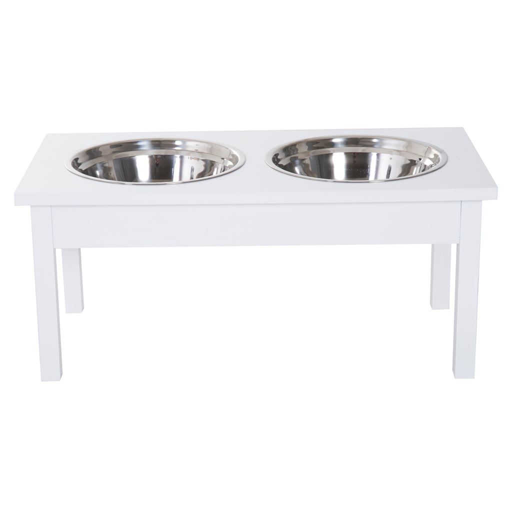 CUIZBEE Dog Bowl Wooden Elevated  Station for Comfortable Feeding, 23"
