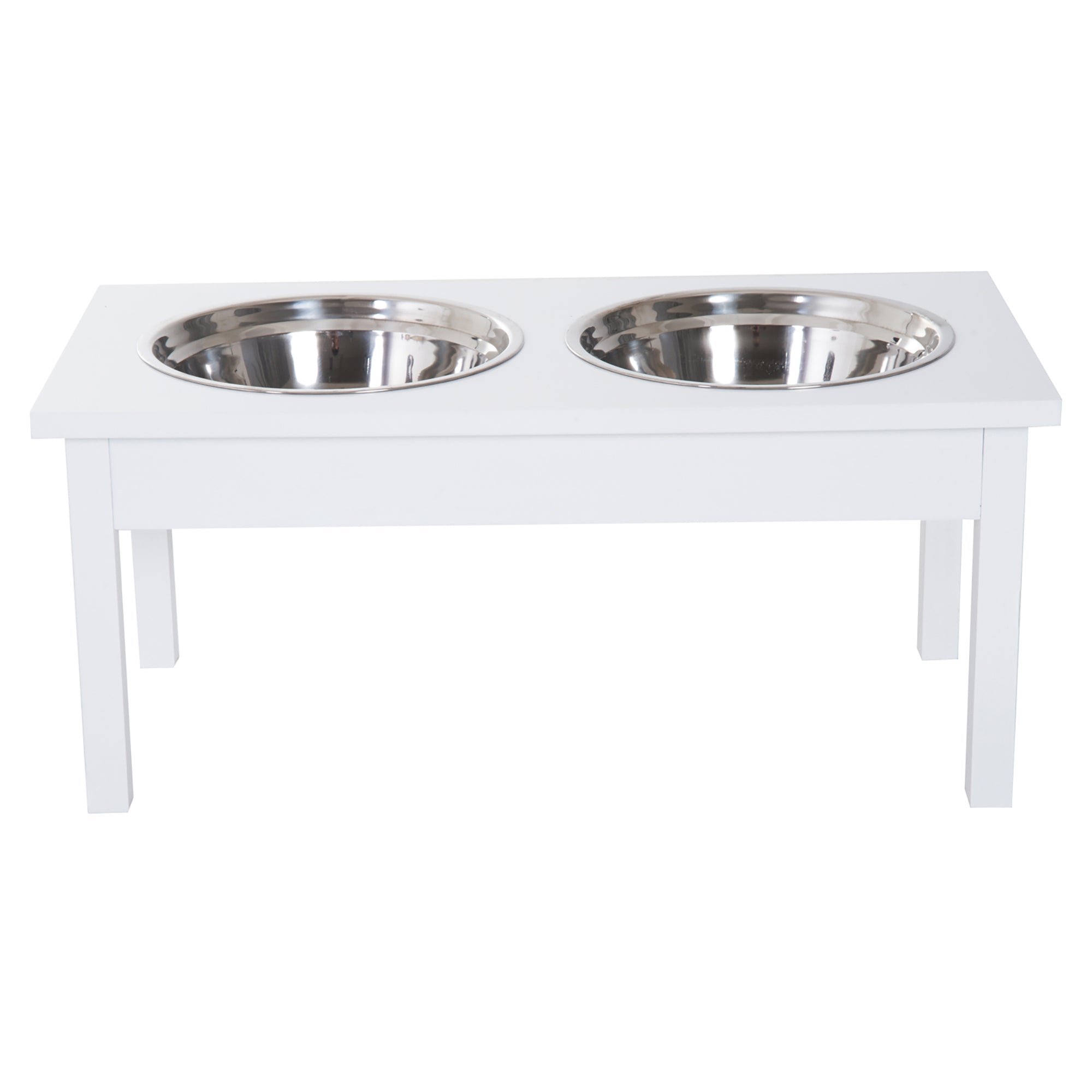 CUIZBEE Dog Bowl Wooden Elevated  Station for Comfortable Feeding, 23"