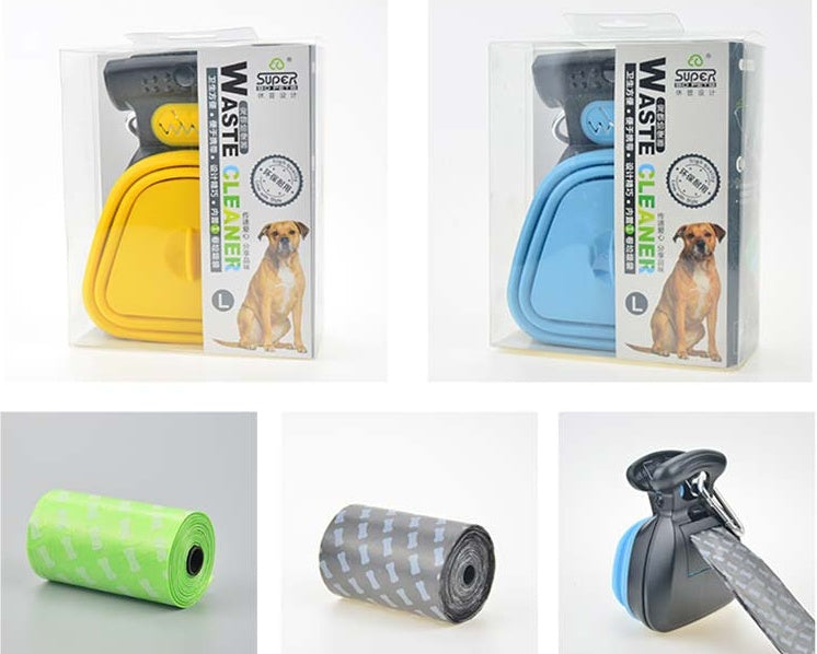 Foldable Dog Pooper Scooper with Free Eco Waste Bags