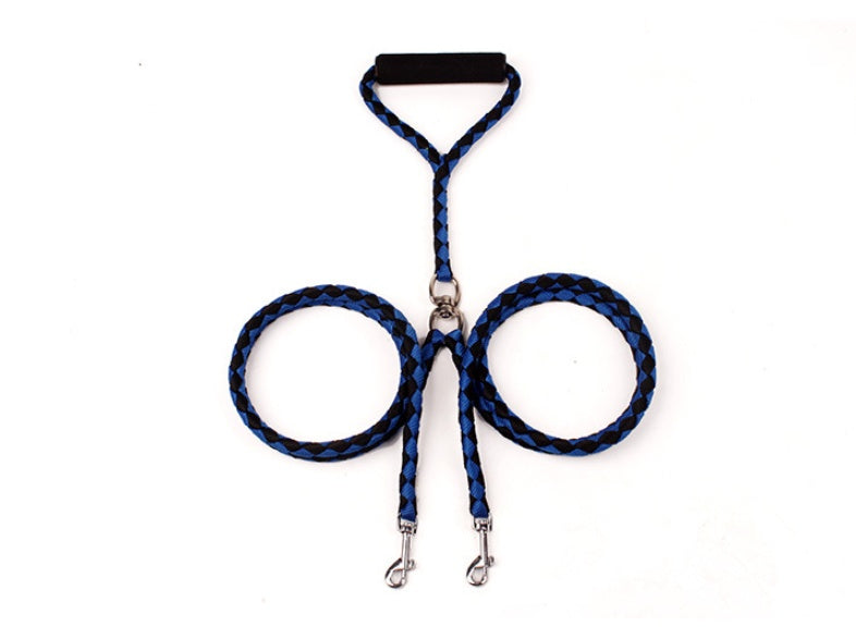 Strong Double-Ended Braided Leash for Dogs