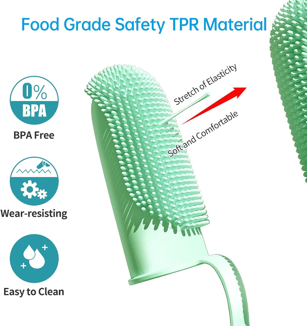 Simple Finger Toothbrush for Dogs, Cats, and Puppies
