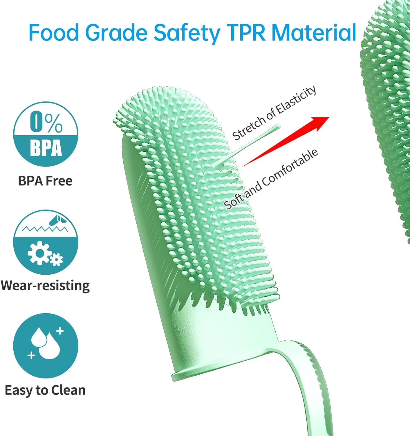 Simple Finger Toothbrush for Dogs, Cats, and Puppies