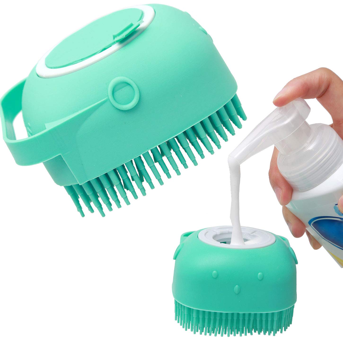 CUIZBEE Cat and Dog Bath Brush for Gentle Grooming