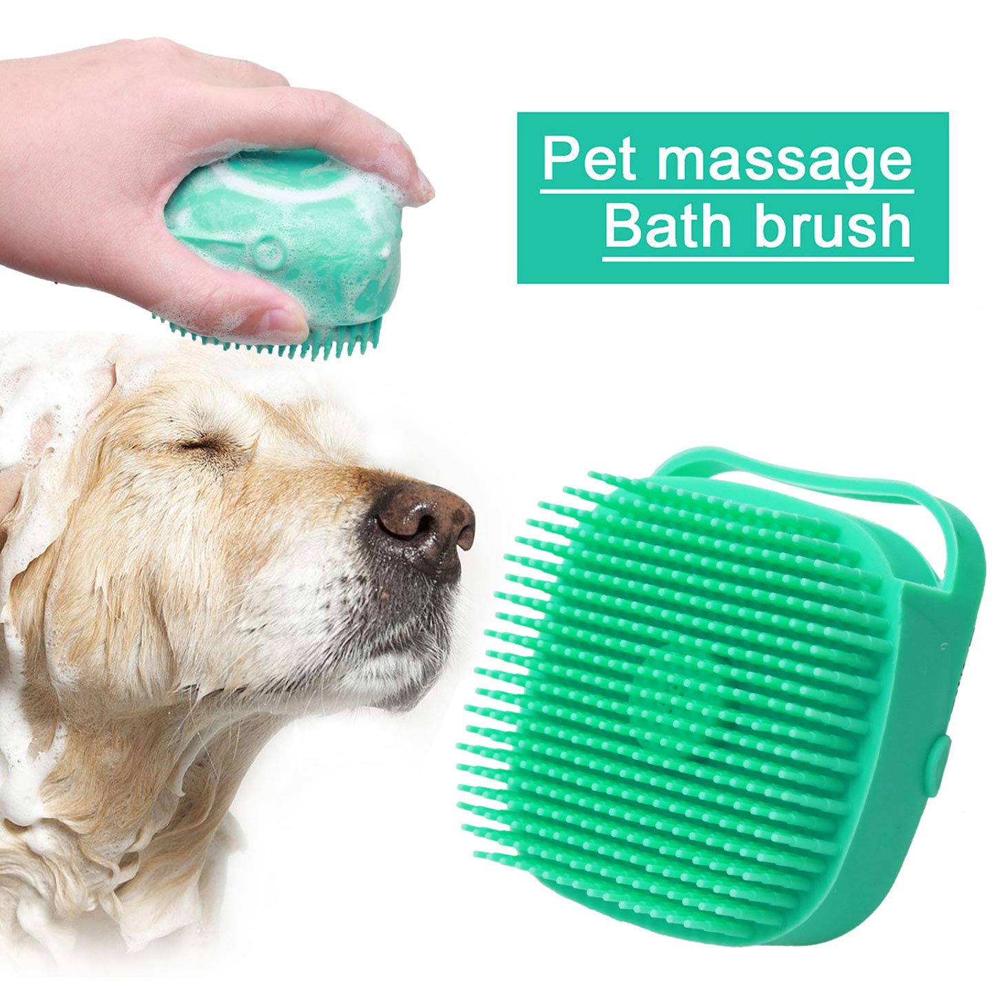 CUIZBEE Cat and Dog Bath Brush for Gentle Grooming