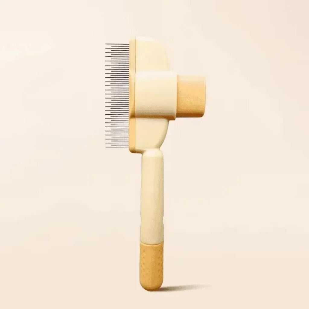 One-Click Self-Cleaning Pets Grooming Brush for Easy Shedding