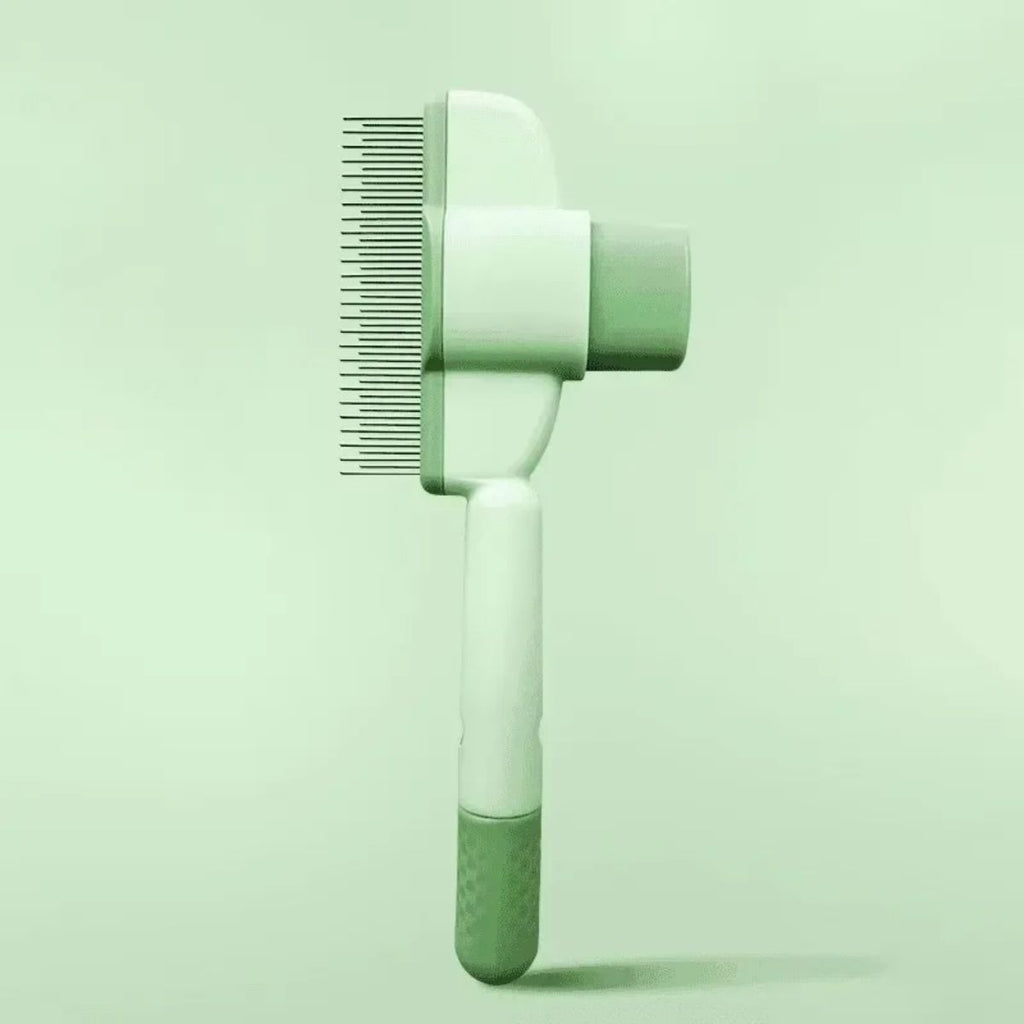 One-Click Self-Cleaning Pets Grooming Brush for Easy Shedding