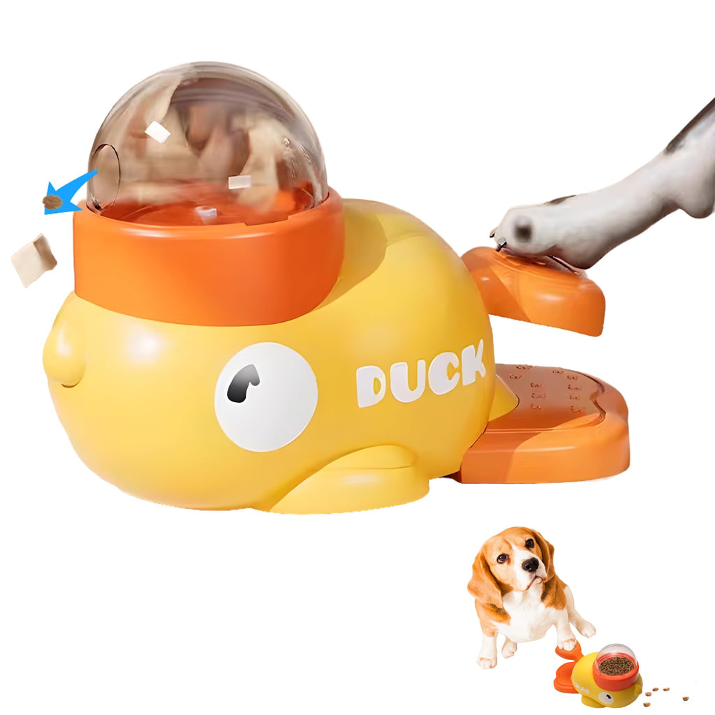 CUIZBEE Duck Slow Feeder Puzzle Toy for Dogs and Cats