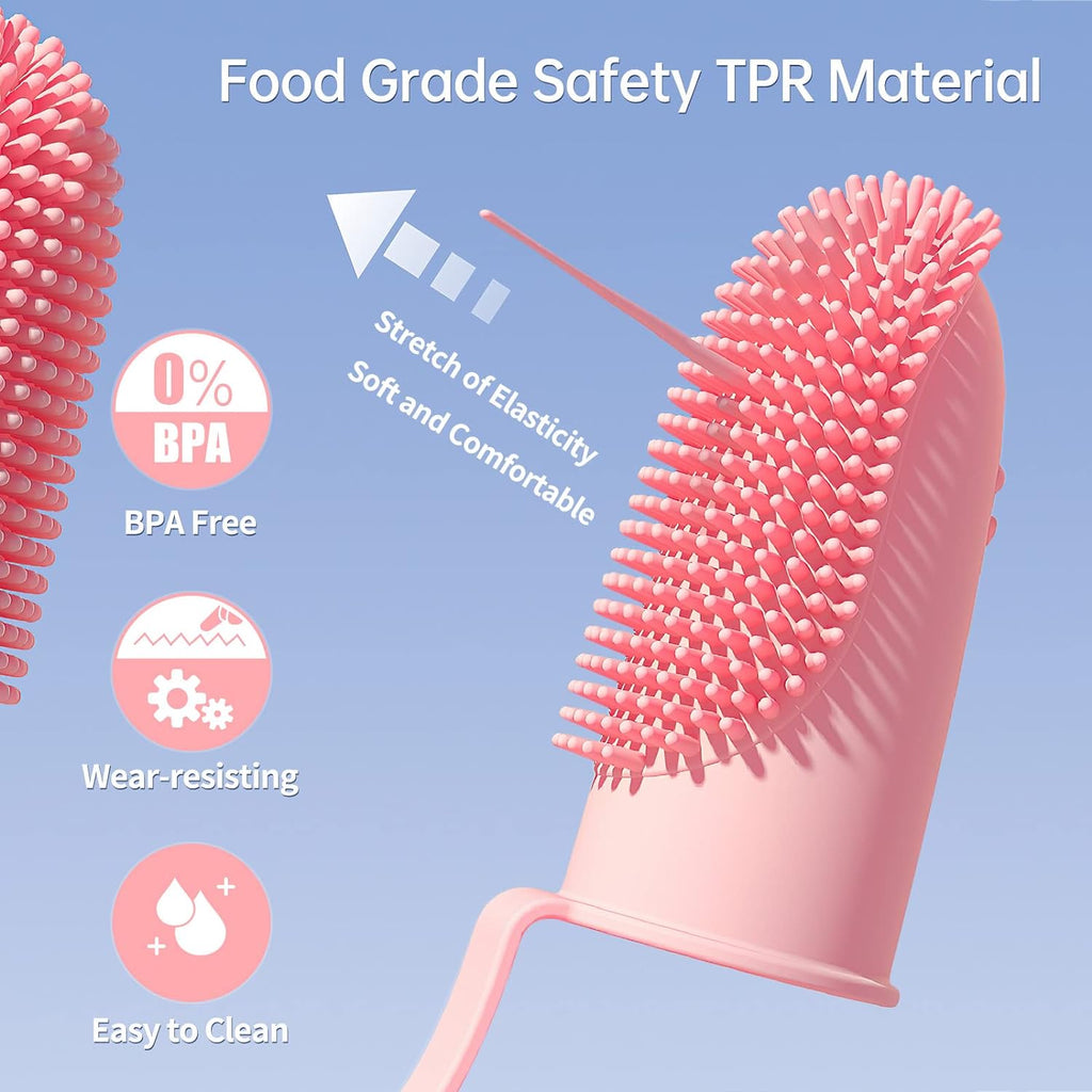 Simple Finger Toothbrush for Dogs, Cats, and Puppies
