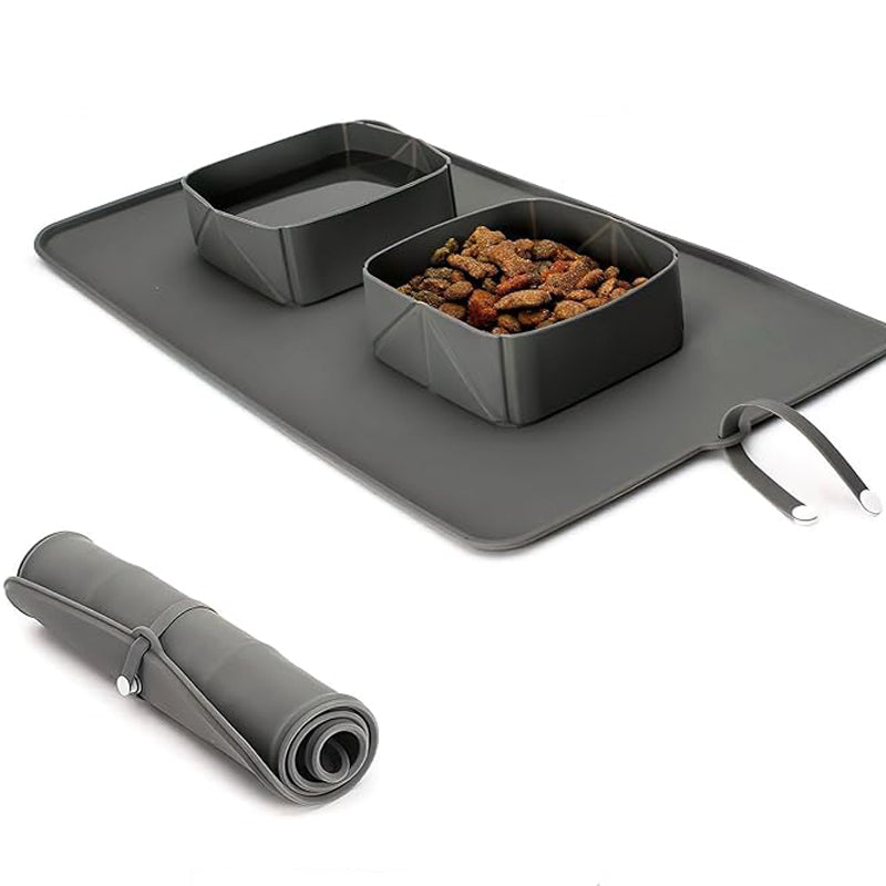 Travel Friendly Silicone Pet Bowl for Food and Water