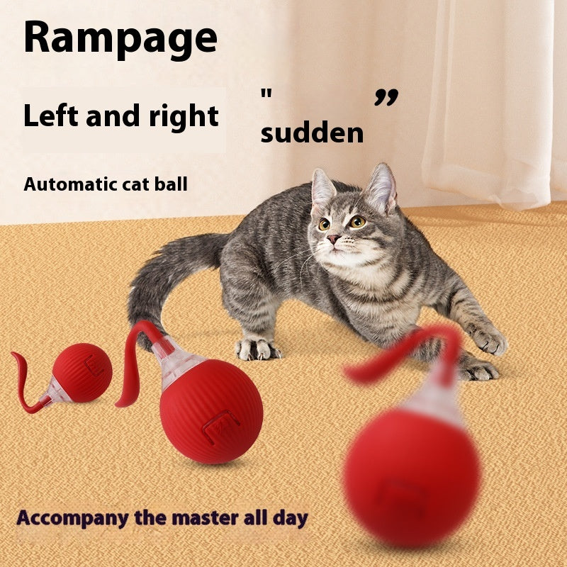 CUIZBEE Automatic Rolling Cat Toy Ball for Active Kitties