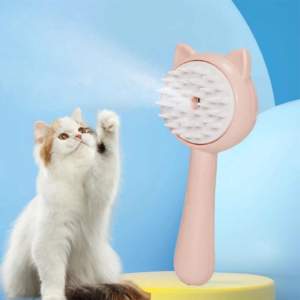 Rechargeable Mist Grooming Brush for Cats and Dogs