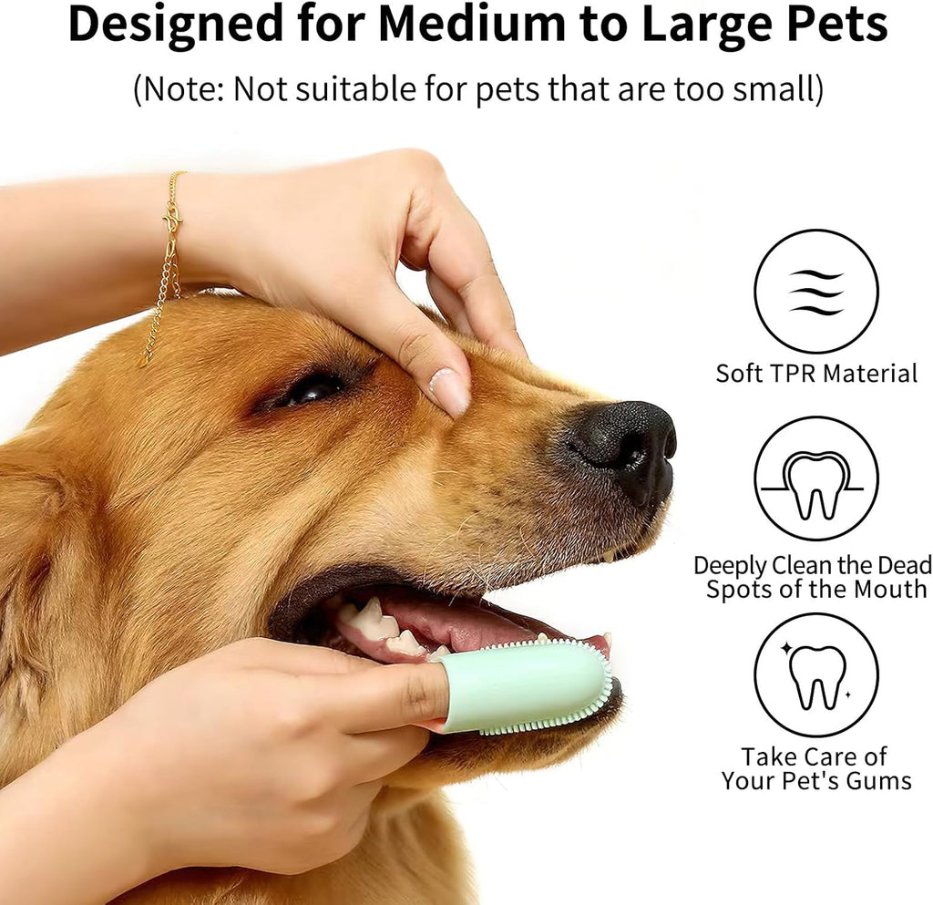 Simple Finger Toothbrush for Dogs, Cats, and Puppies