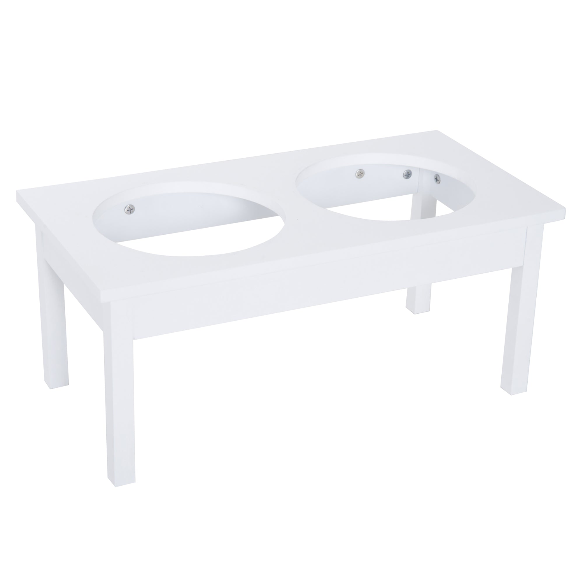 CUIZBEE Dog Bowl Wooden Elevated  Station for Comfortable Feeding, 23"