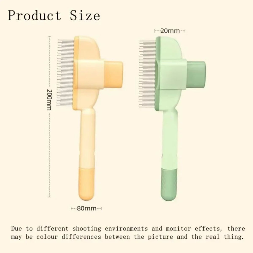 One-Click Self-Cleaning Pets Grooming Brush for Easy Shedding
